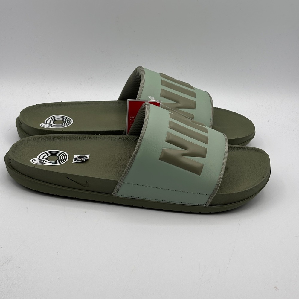 Nike Offcourt Slide Shoes Men Size 13 Silver Sage Jade Horizon BQ4639-304